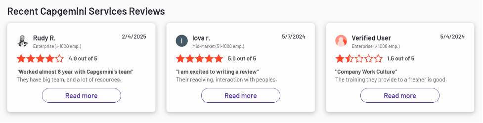 Capgemini review