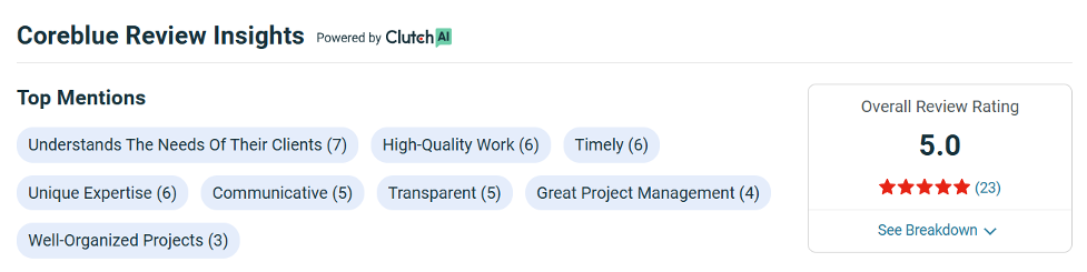 Coreblue clutch profile