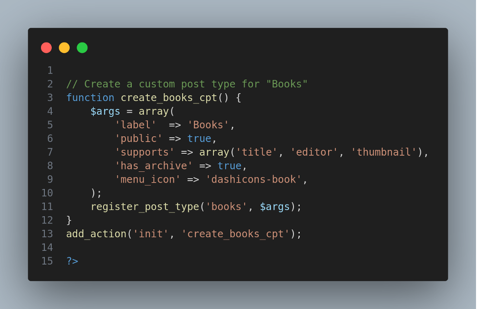 Custom Post Types 