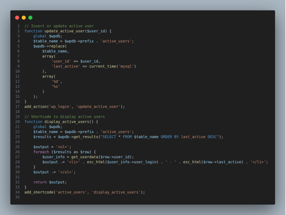 Generated code