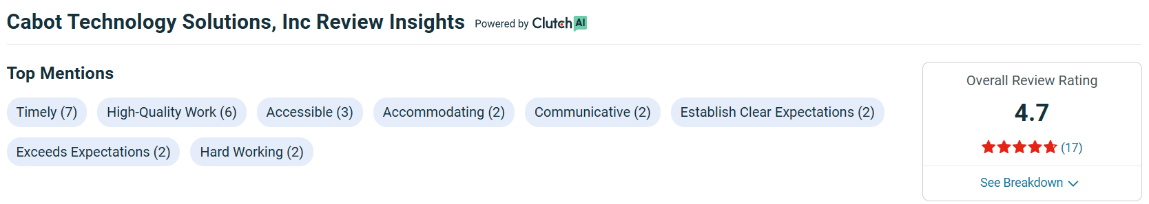 cabot technology expert mvp developer