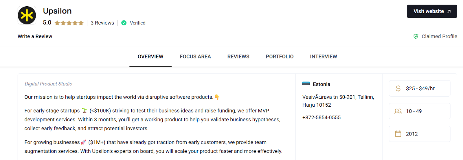 Upsilon- MVP Development Agency