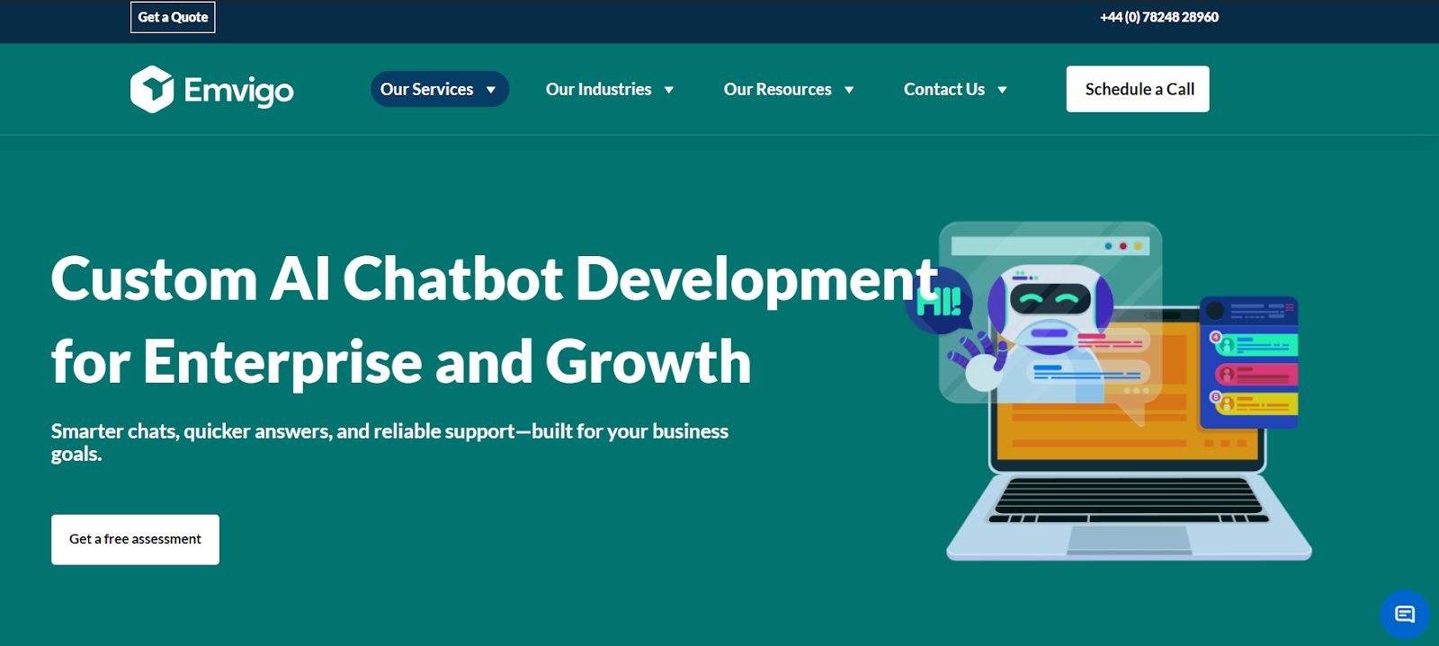 Emvigo: From Integration to Automation — AI Chatbots That Deliver.