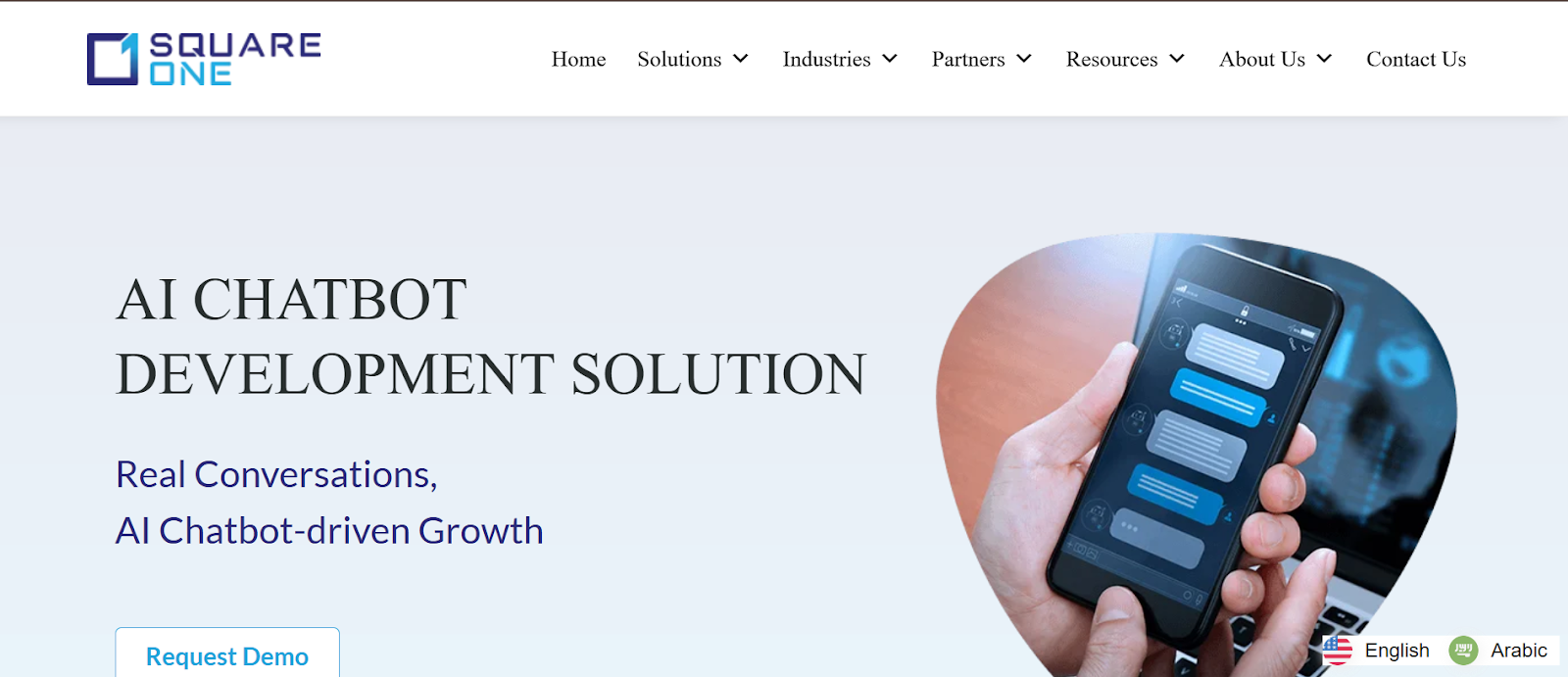 SquareOne MENA: Strategy-Led Chatbot Solutions for Enterprise Transformation.