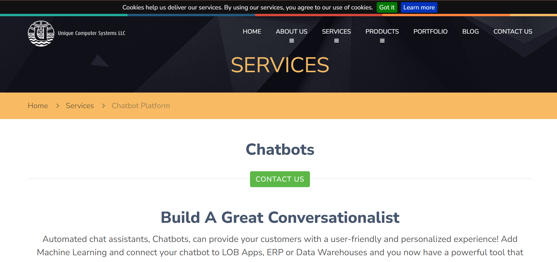 UCS Solutions: Enterprise Chatbots, Wired Straight Into Your Systems
