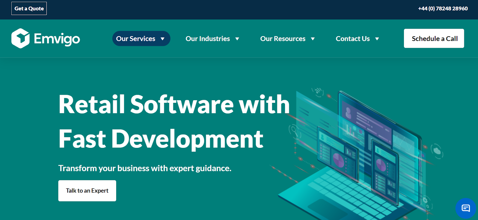 Fast retail software development company – Emvigo