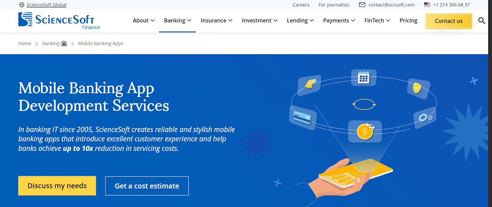 ScienceSoft - Banking App Developer