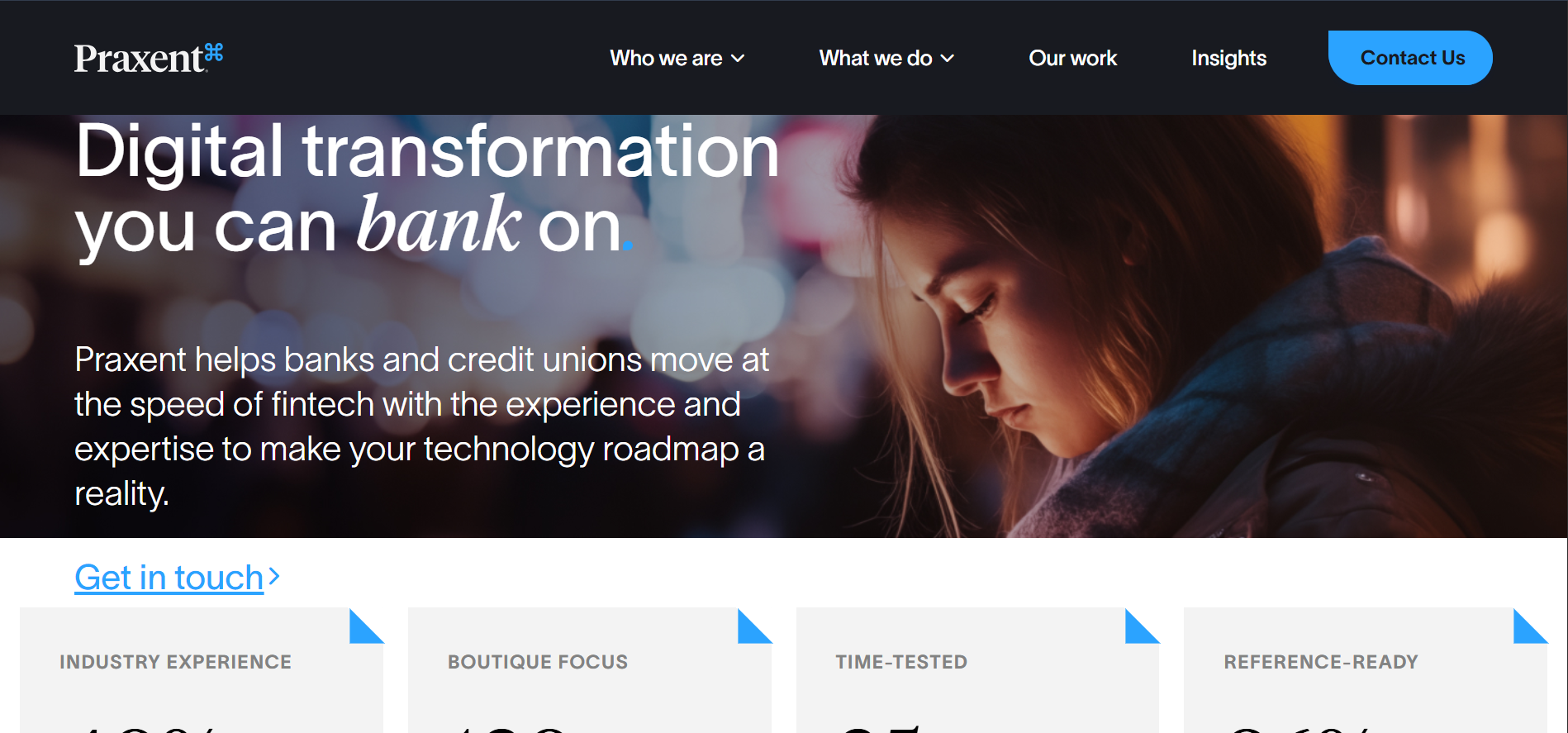 Praxent — the fintech-exclusive US partner