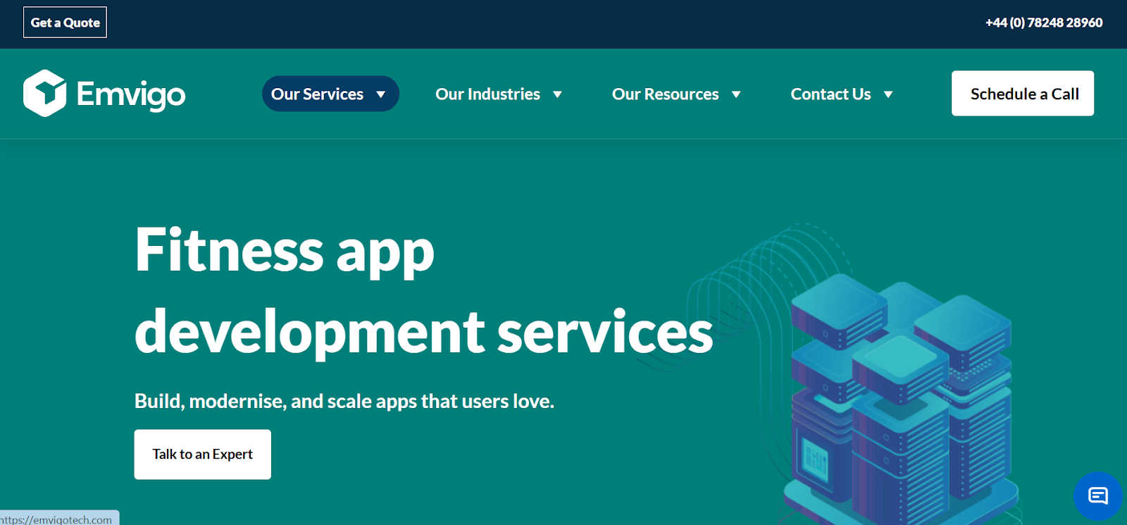 fitness application development services - Emvigo