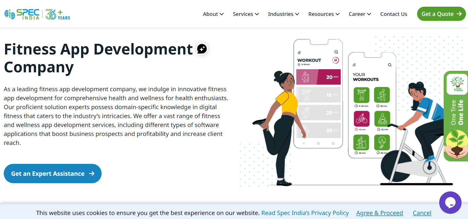 Fitness App Development Expert - Specindia