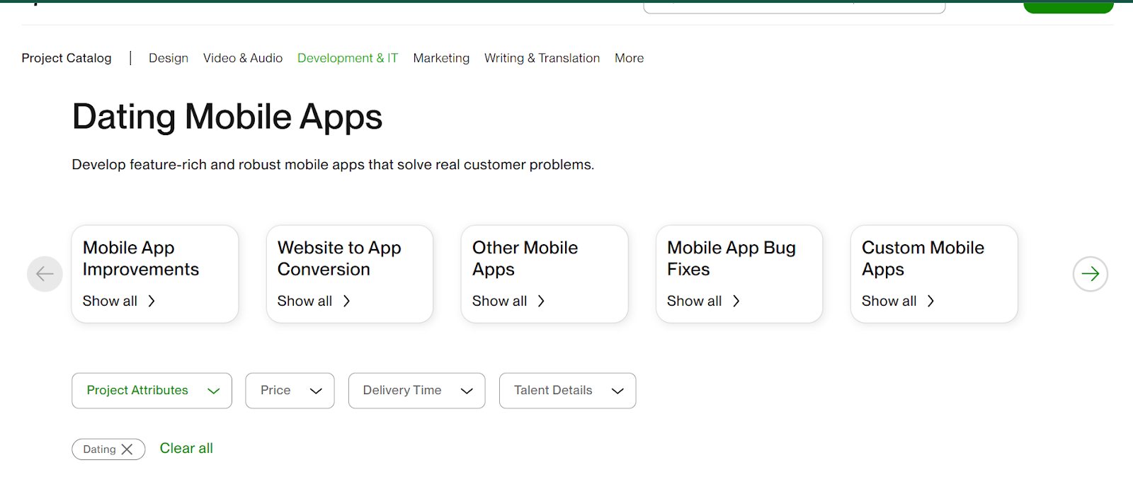 Upwork - Flexible Freelance Talent for Your Dating App Projects