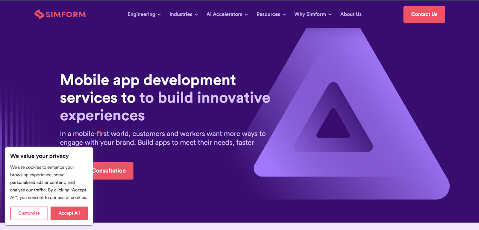 Simform - Scalable and High-Performance Apps for Growing Audiences