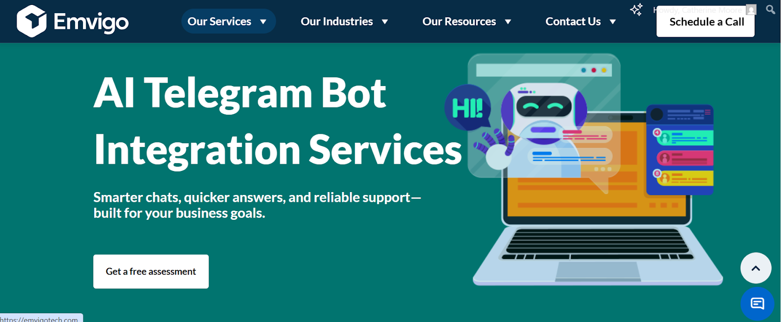 Telegram AI Bot - Emvigo